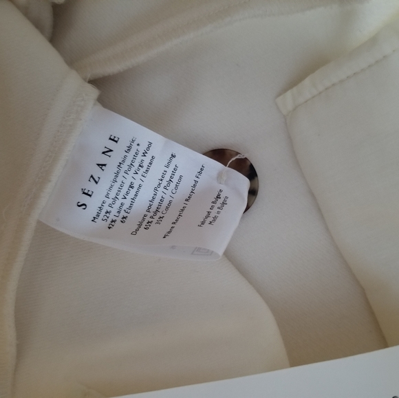 NWT Sézane Chuck Trouser Ecru - Picture 8 of 9